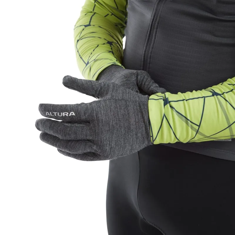 Altura Merino Liner Gloves Grey-2