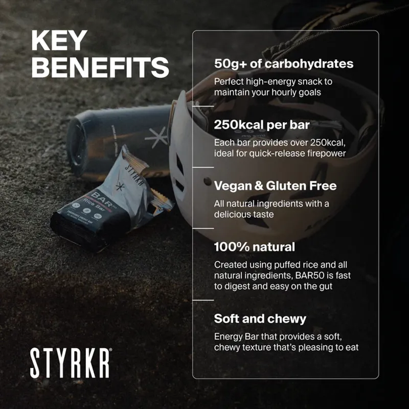 STYRKR - BAR50 Dark Chocolate Chip Energy Bar 50g-1