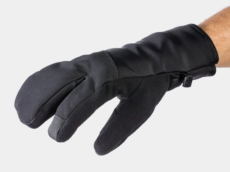 Bontrager Velocis Split Finger Softshell Cycling Gloves Black