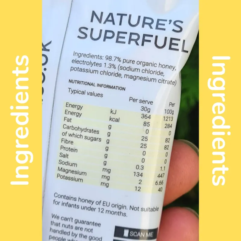 Buzz Power Organic Honey Sports Fuel Gel-1