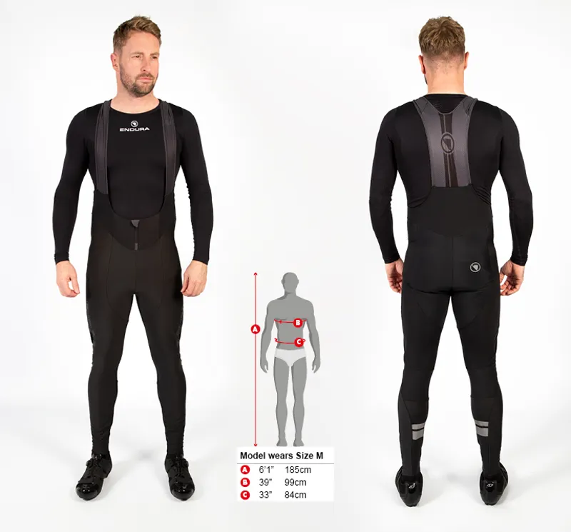 Endura Pro SL Bibtights II w/Pad in Black-1