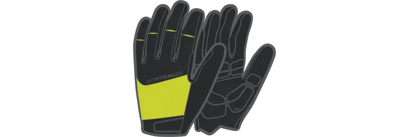 Bontrager Circuit Full Finger Twin Gel Cycling Gloves Radioactive Yellow-2