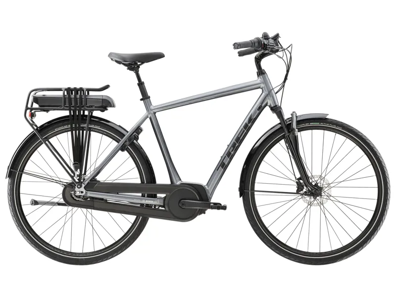 Trek District 2 Electric City Bike in Galactic Grey