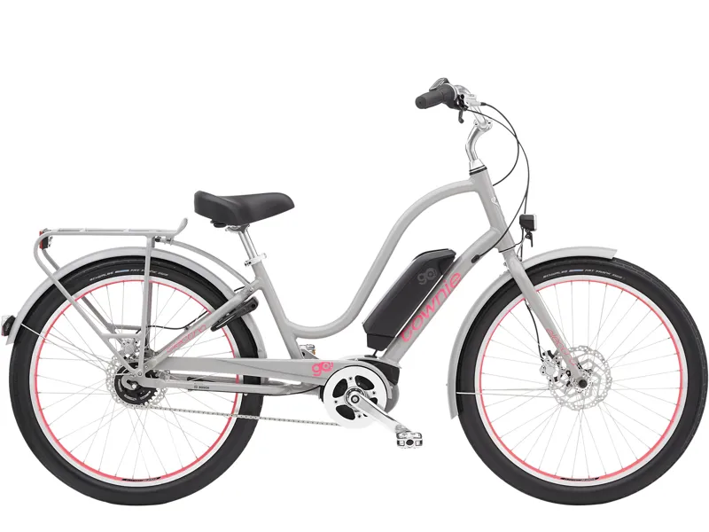 Electra Townie Go 5i Step-Thru 26 Wheel Electric Bike Cloud Grey-1