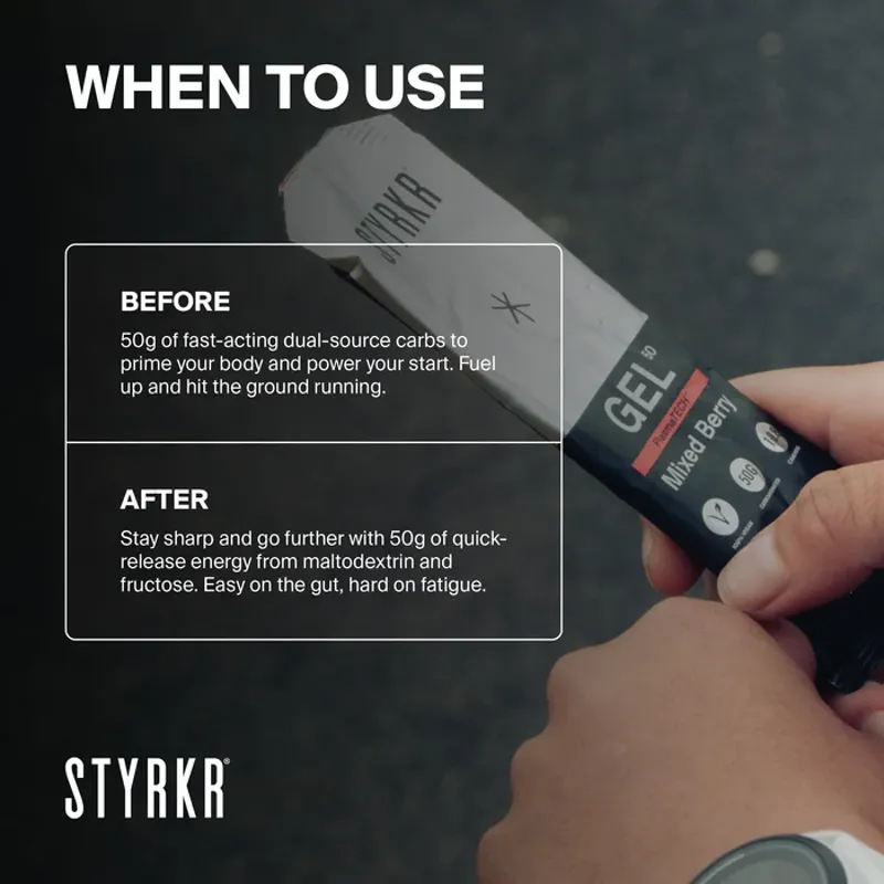STYRKR - GEL50 Mixed Berry Dual-Carb Energy Gel-2