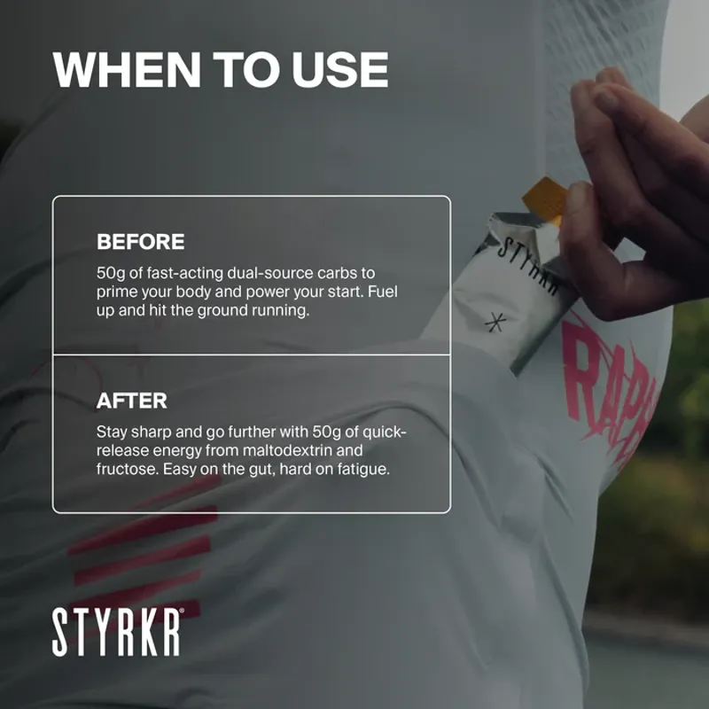 STYRKR - GEL50 Citrus Fruits Dual-Carb Energy Gel-2