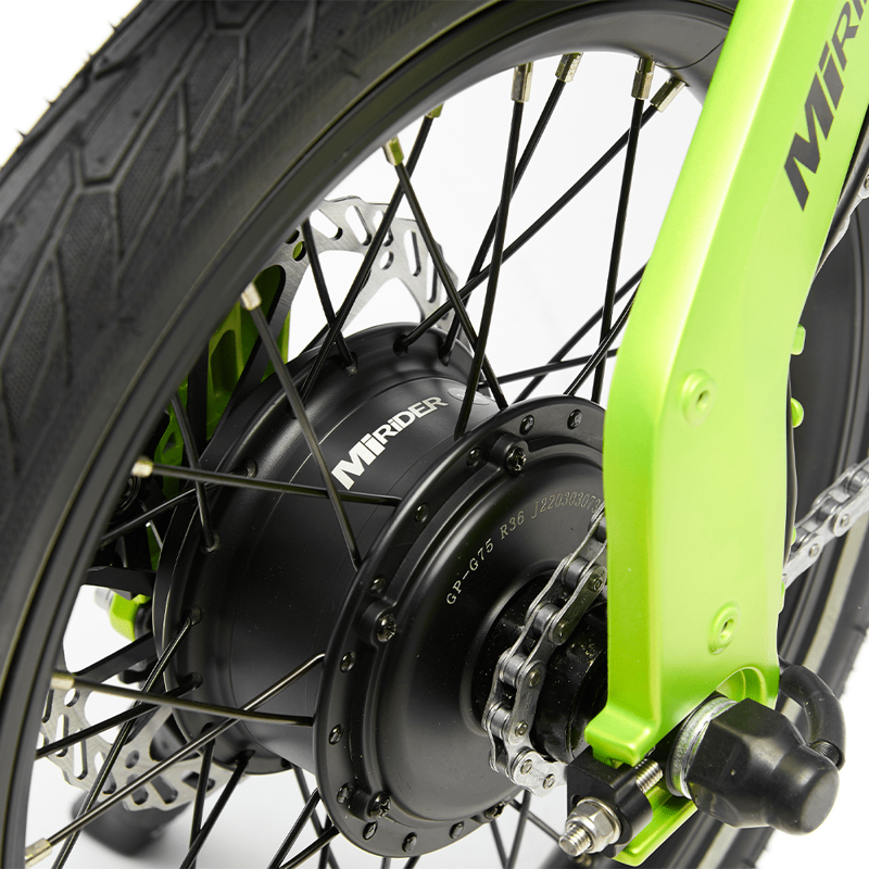 MiRiDER One 16 Folding eBike Acid Green-3