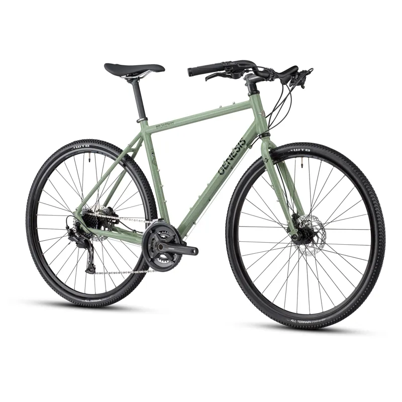 Genesis 2021 Broadway Hybrid City Bike Green-1