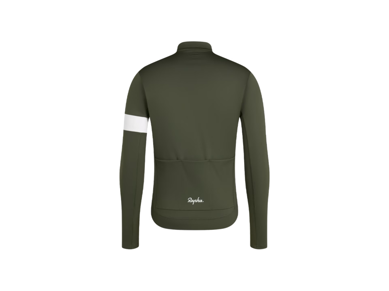 Rapha Core Thermal Long-Sleeve Jersey Dark Green-1