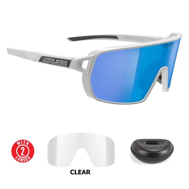 Salice 028 RW Mirror White Blue Lens