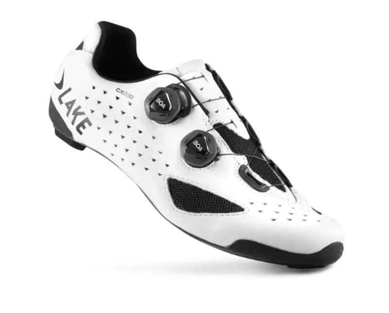 Lake CX238 Carbon Road Shoe in White -1