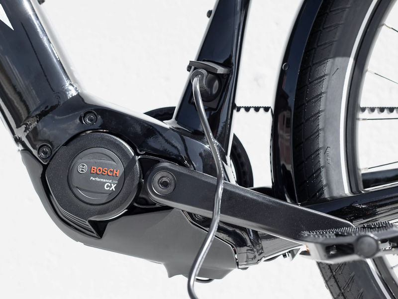 Trek Allant+ 9 Stagger 2022 Electric Hybrid Bike Trek Black/Alpine Blue-3