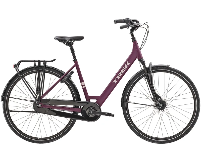 Trek District 2 Equipped Lowstep 2022 Hybrid Bike Lithium Grey