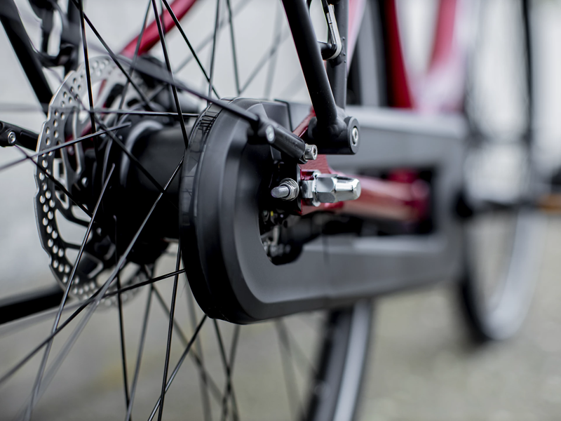 Trek District+ 4 Lowstep 500WH 2022 Electric Hybrid Bike Rage Red-6