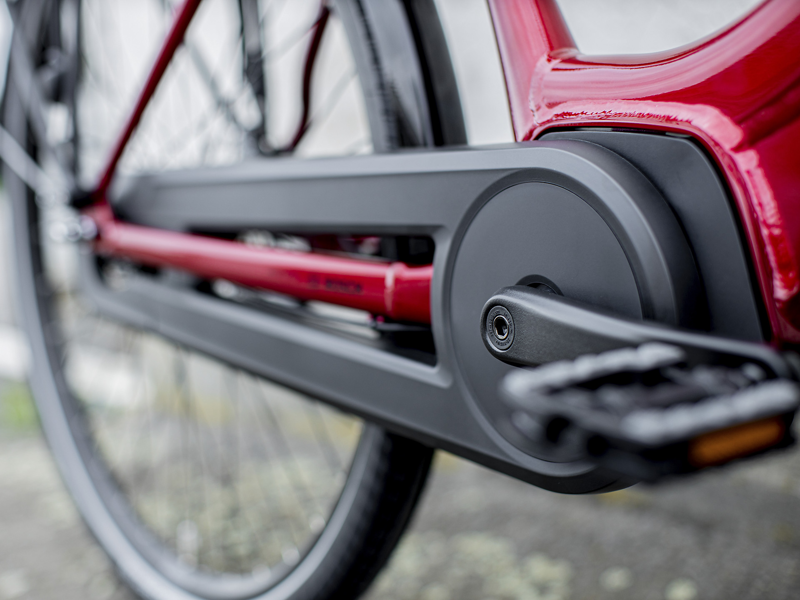 Trek District+ 4 Lowstep 500WH 2022 Electric Hybrid Bike Rage Red-5