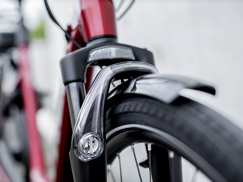 Trek District+ 4 Lowstep 500WH 2022 Electric Hybrid Bike Rage Red-4