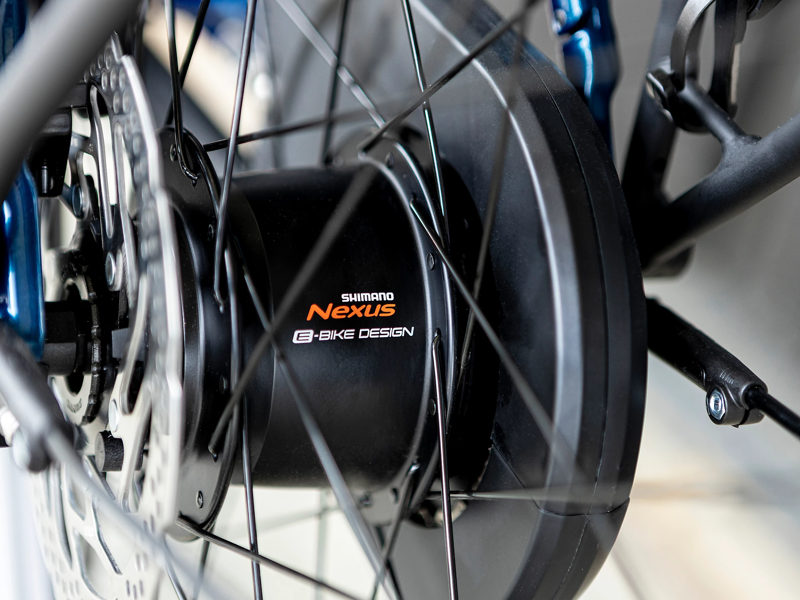 Trek District+ 8 2022 Electric Hybrid Bike Mulsanne Blue-7