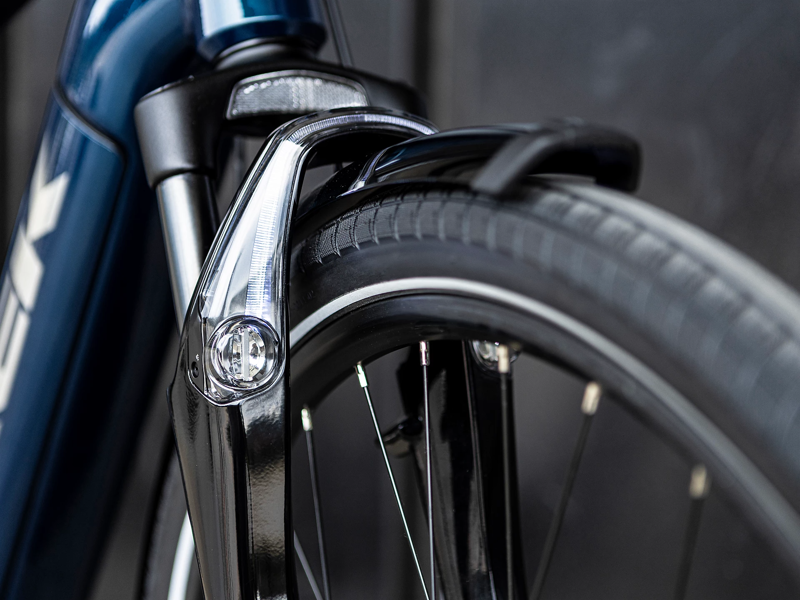 Trek District+ 8 2022 Electric Hybrid Bike Mulsanne Blue-6