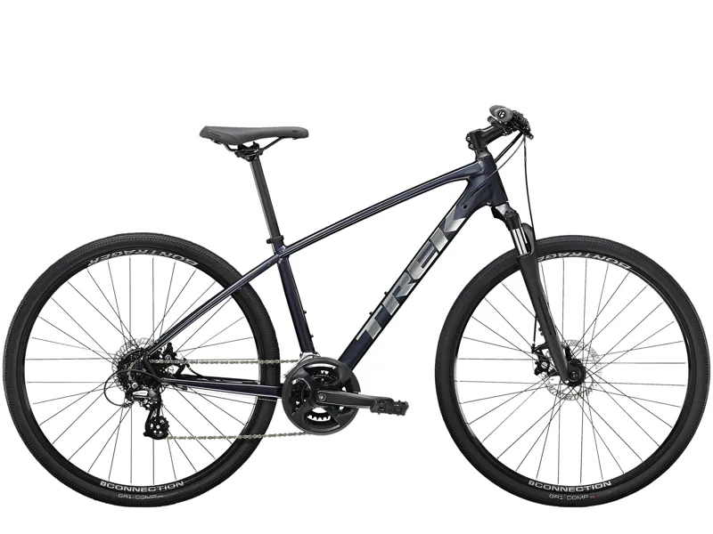 Trek Dual Sport 1 2022 Hybrid Bike Satin Deep Dark Blue