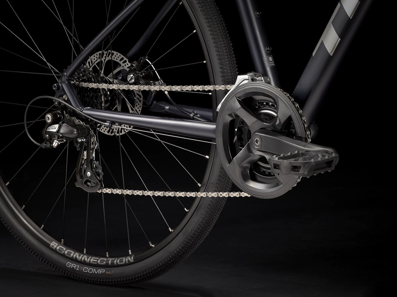 Trek Dual Sport 1 2022 Hybrid Bike Satin Deep Dark Blue-6