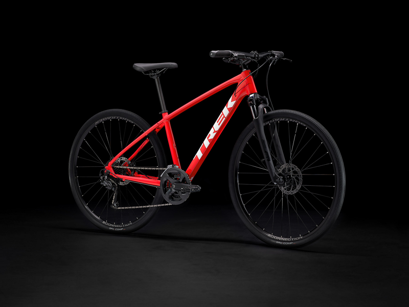 Trek Dual Sport 2 2022 Hybrid Bike Viper Red-1