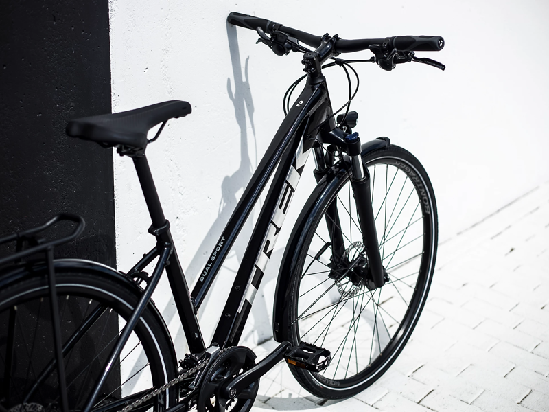 Trek Dual Sport 2 Equipped Stagger 2022 Hybrid Bike Trek Black-11