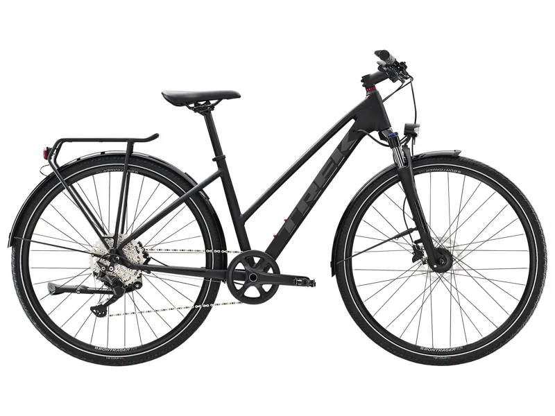 Trek Dual Sport 3 Equipped Stagger 2022 Hybrid Bike Matte Trek Black