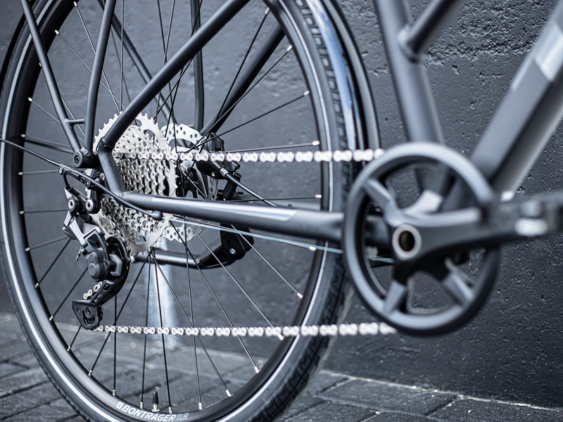 Trek Dual Sport 3 Equipped Stagger 2022 Hybrid Bike Matte Trek Black-8