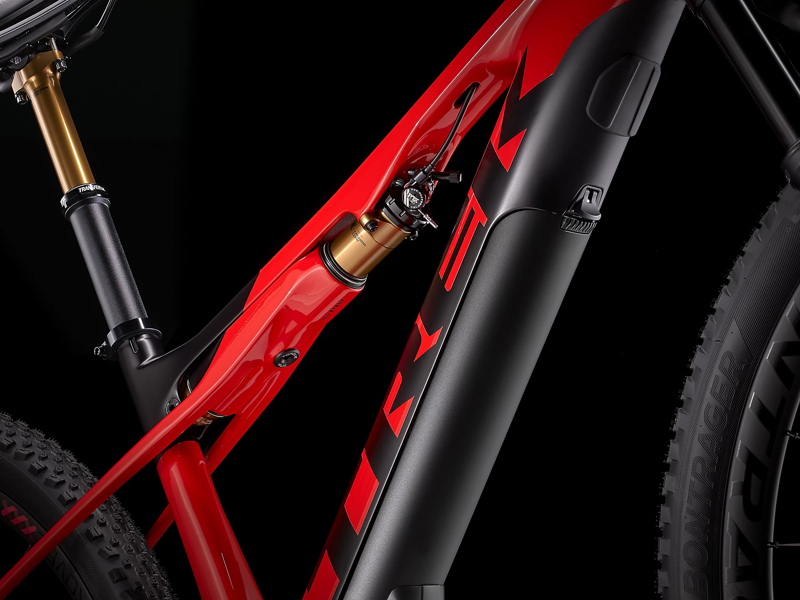 Trek E-Caliber 9.9 XX1 AXS 2022 EU Carbon Electric Mountain Bike Gloss Radioactive Red/Matte Black-2