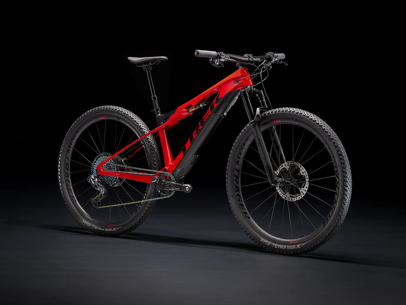 Trek E-Caliber 9.9 XX1 AXS 2022 EU Carbon Electric Mountain Bike Gloss Radioactive Red/Matte Black-10