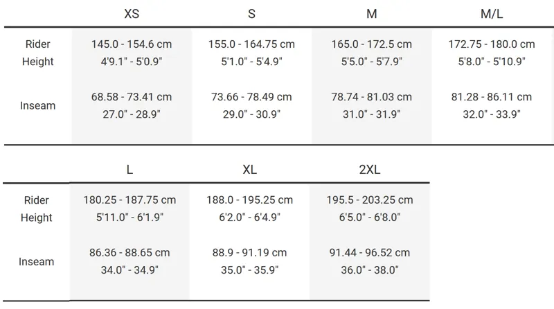 Trek marlin 6 deals size guide