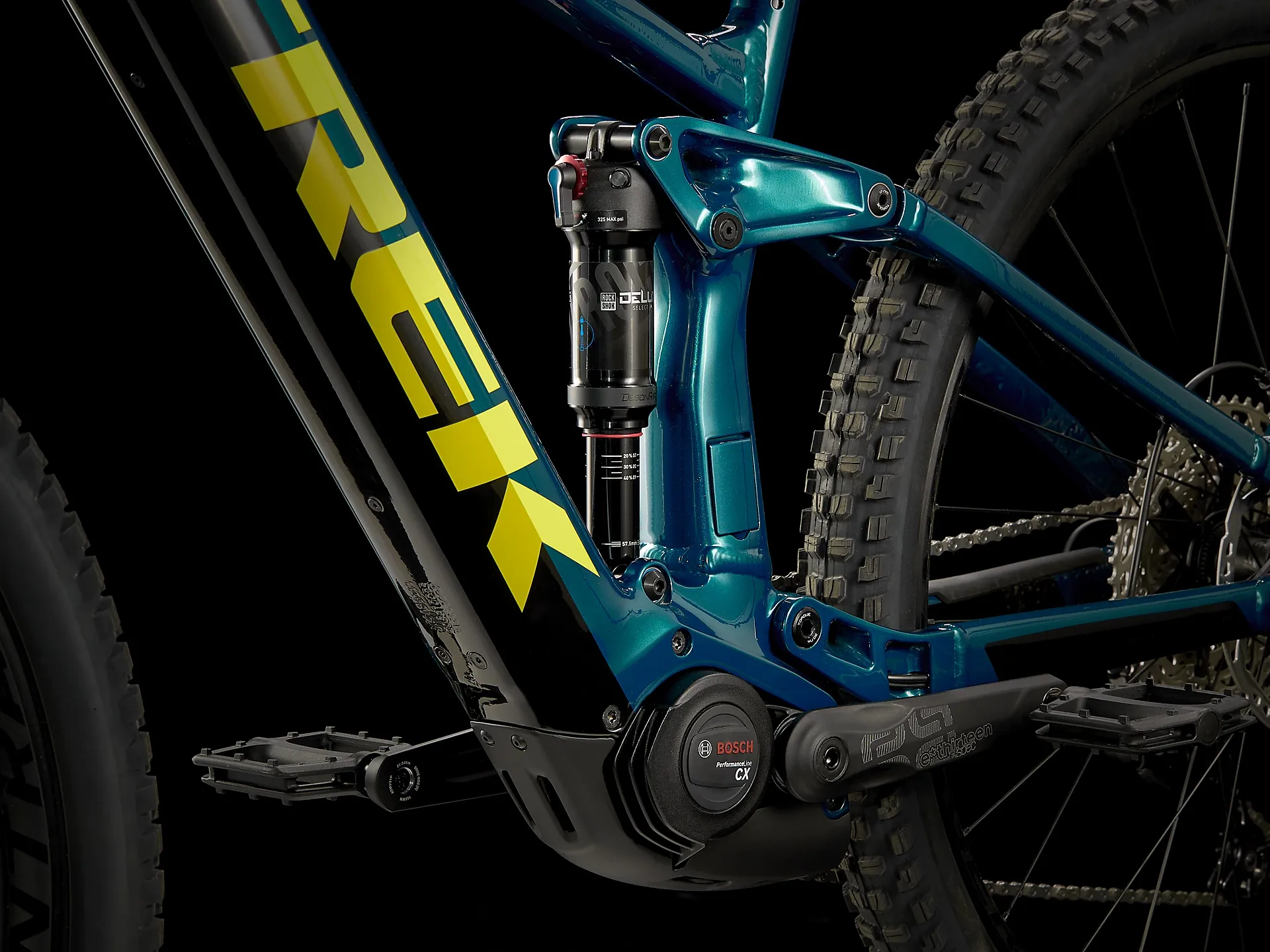 Trek Rail Deore/XT 2022 Electric Mountain Bike Dark Aquatic/Tre