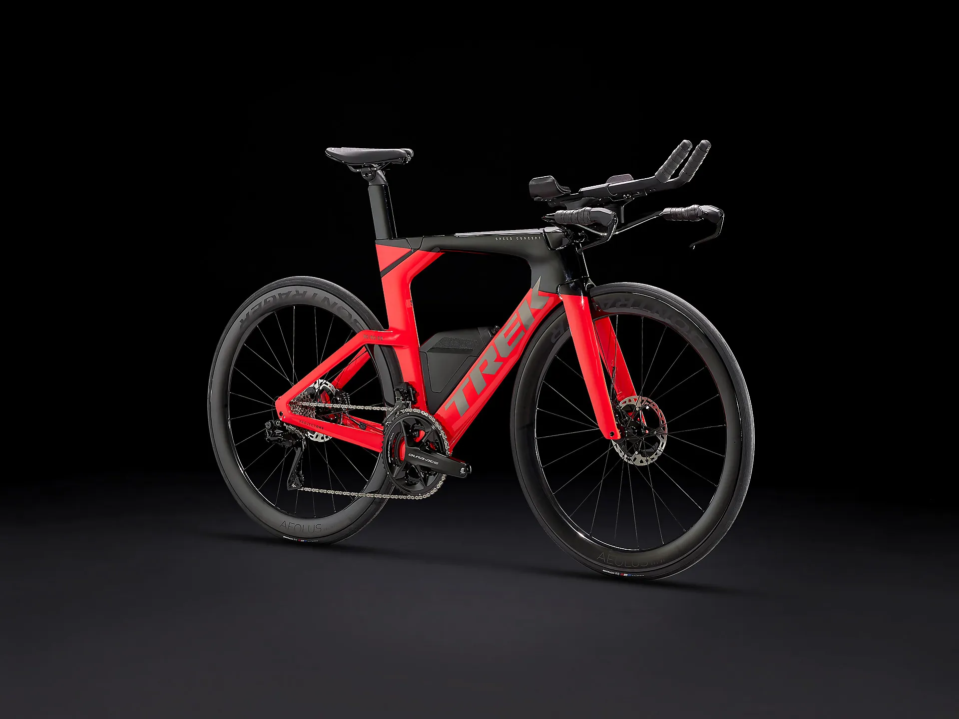 Trek Speed Concept SLR 9 2022 Triathlon Bike Radioactive Coral Trek Black