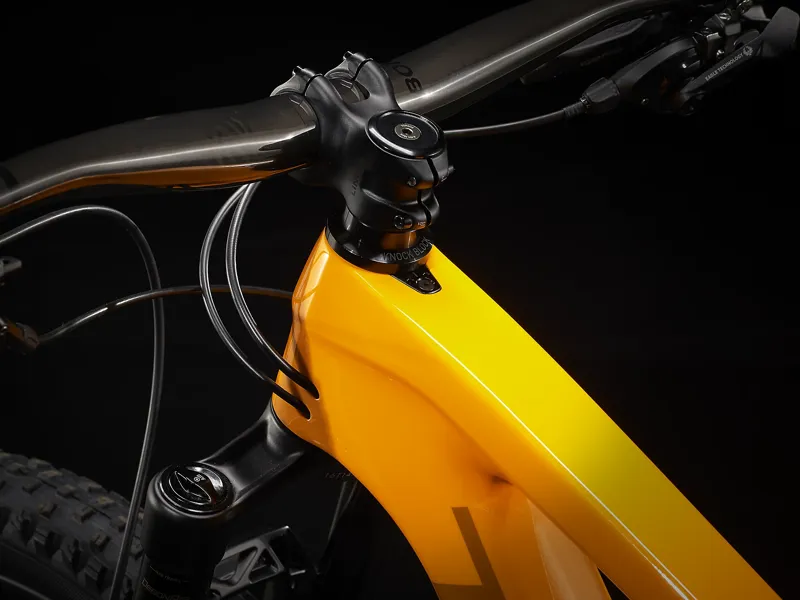 Trek Top Fuel 9.8 GX 2022 Carbon Mountain Bike Marigold to Red to Purple Abyss Fade-8