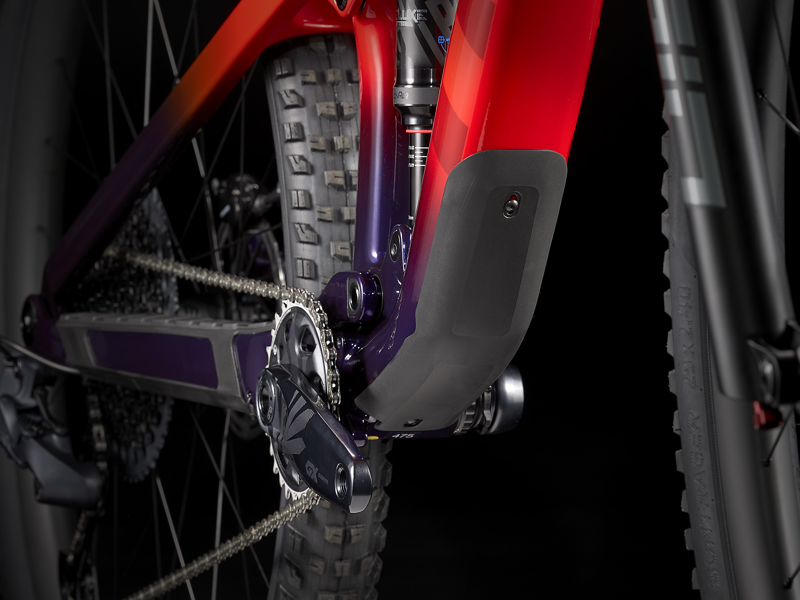 Trek Top Fuel 9.8 GX 2022 Carbon Mountain Bike Marigold to Red to Purple Abyss Fade-2