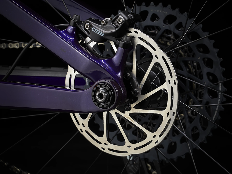 Trek Top Fuel 9.8 GX AXS 2022 Carbon Mountain Bike Marigold to Red to Purple Abyss Fade-4