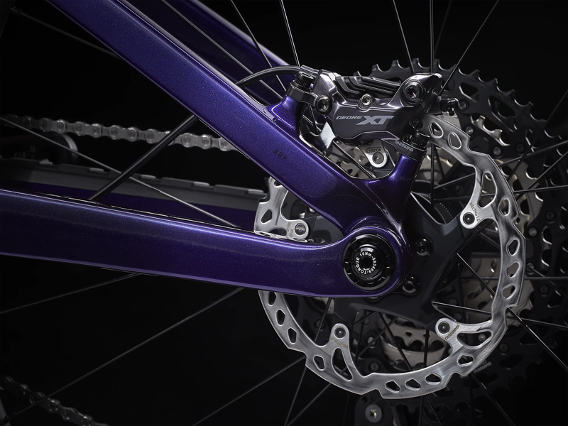 Trek Top Fuel 9.8 XT 2022 XC Carbon Mountain Bike Marigold to Red to Purple Abyss Fade-4