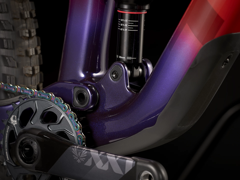 Trek Top Fuel 9.9 XX1 AXS 2022 Carbon Full Suspension Mountain Bike Marigold to Red to Purple Abyss Fade-5