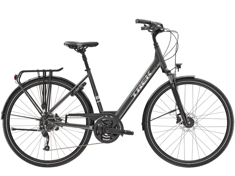 Trek Verve 2 Equipped Lowstep 2022 Hybrid Bike Lithium Grey