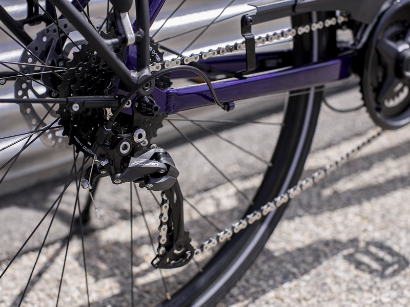 Trek Verve 3 Equipped Lowstep 2022 Hybrid Bike Purple Abyss-4