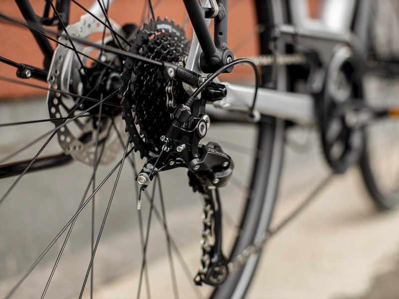 Trek Verve 3 Equipped Lowstep 2022 Hybrid Bike Quicksilver-8