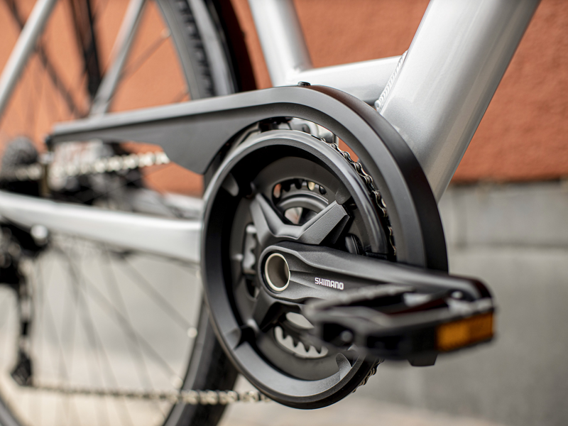 Trek Verve 3 Equipped Lowstep 2022 Hybrid Bike Quicksilver-7