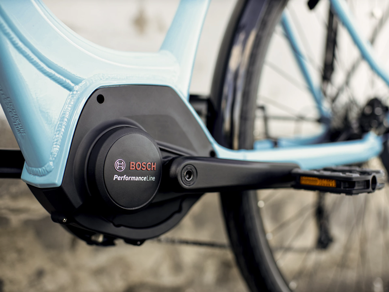 Trek Verve+ 2 Lowstep 2022 300WH Electric Hybrid Bike Azure-7