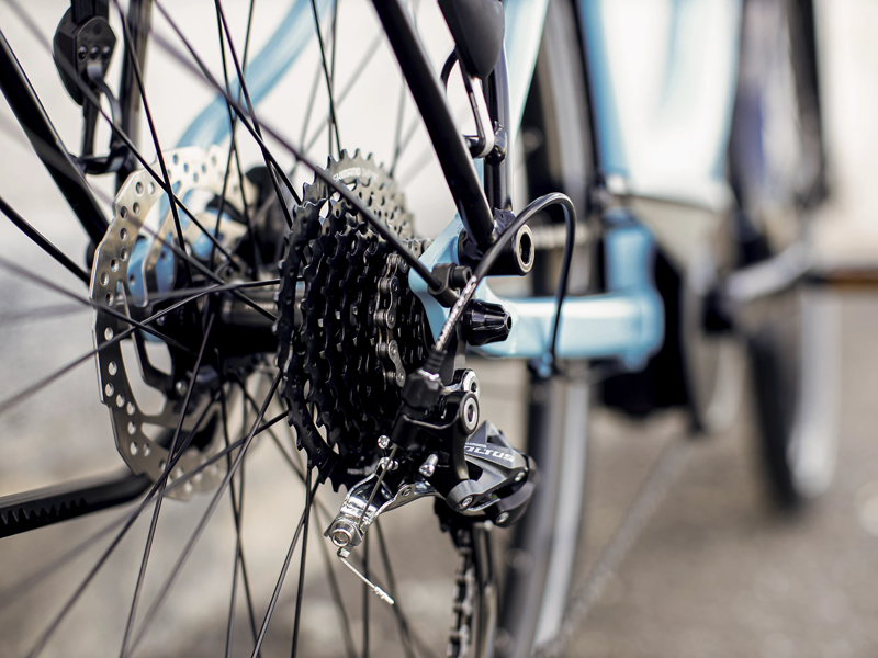 Trek Verve+ 2 Lowstep 2022 300WH Electric Hybrid Bike Azure-4