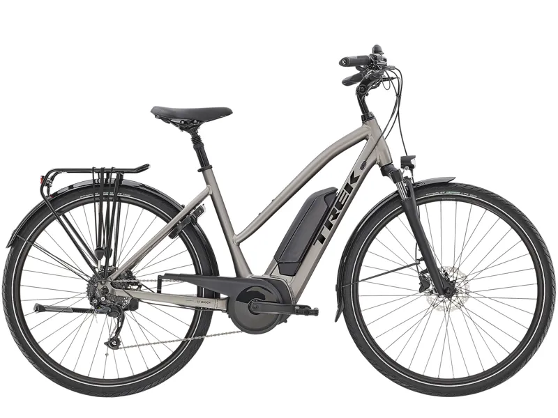 Trek Verve+ 2 Stagger 2022 300WH Electric Hybrid Bike Matte Gunmetal
