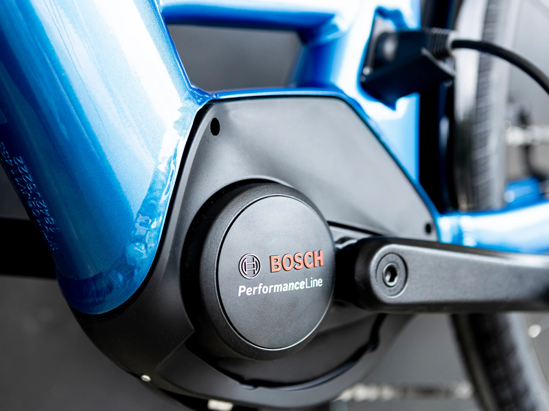 Trek Verve+ 3 Lowstep 2022 Electric Bike Alpine Blue-10