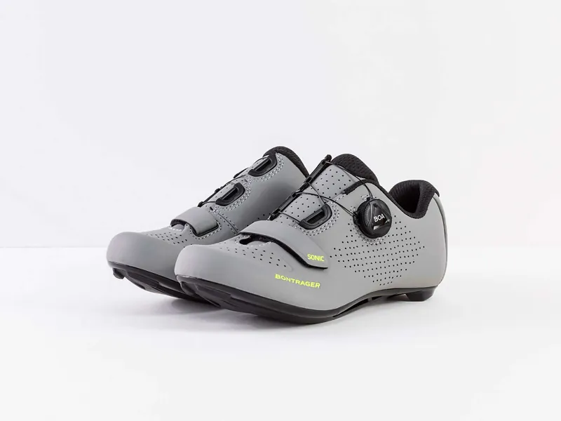 Bontrager Sonic Womens Road Shoes Gravel/Volt-3