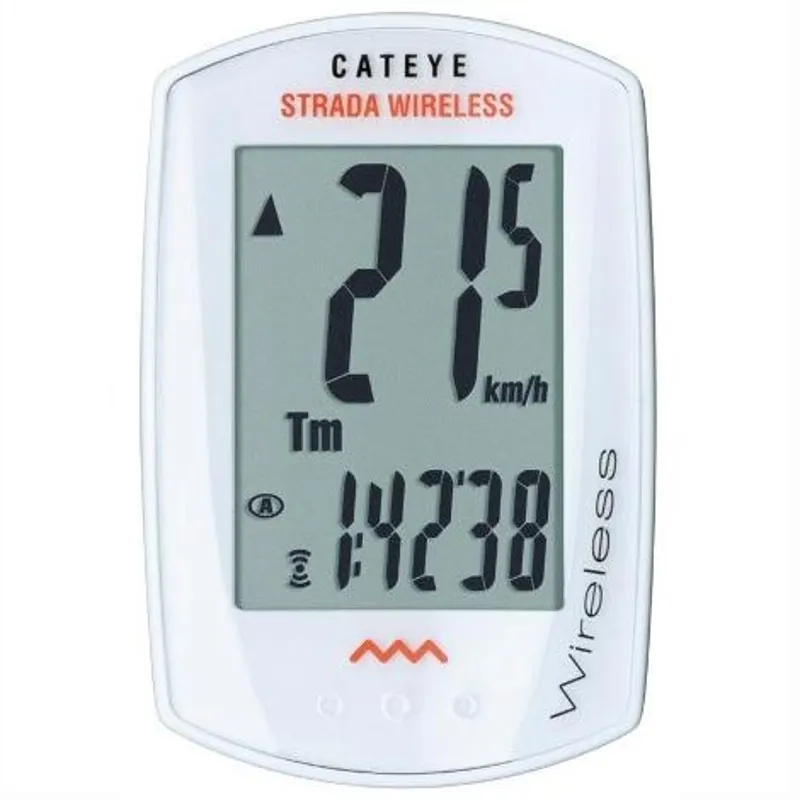 Cateye Strada Wireless Cycle Computer White