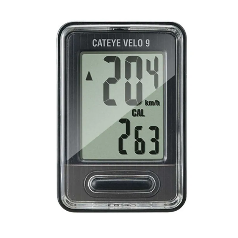 Cateye Velo 9 Cycle Computer Black