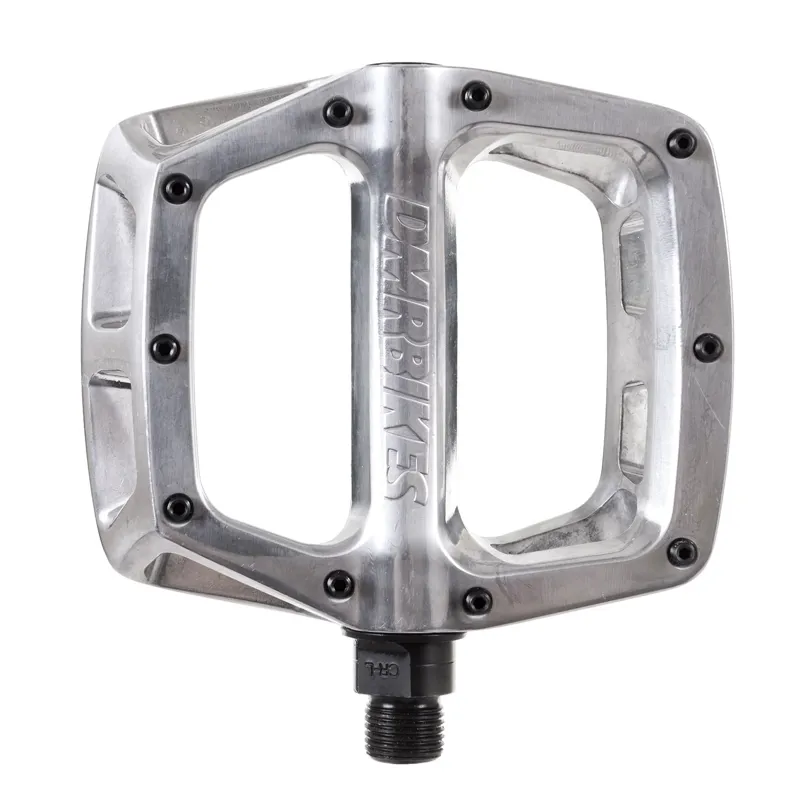 DMR V8 Flat Pedals Polished Silver 